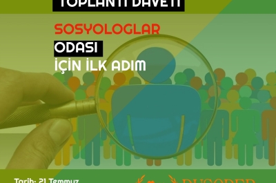 Sosyologlar odası için ilk adım 