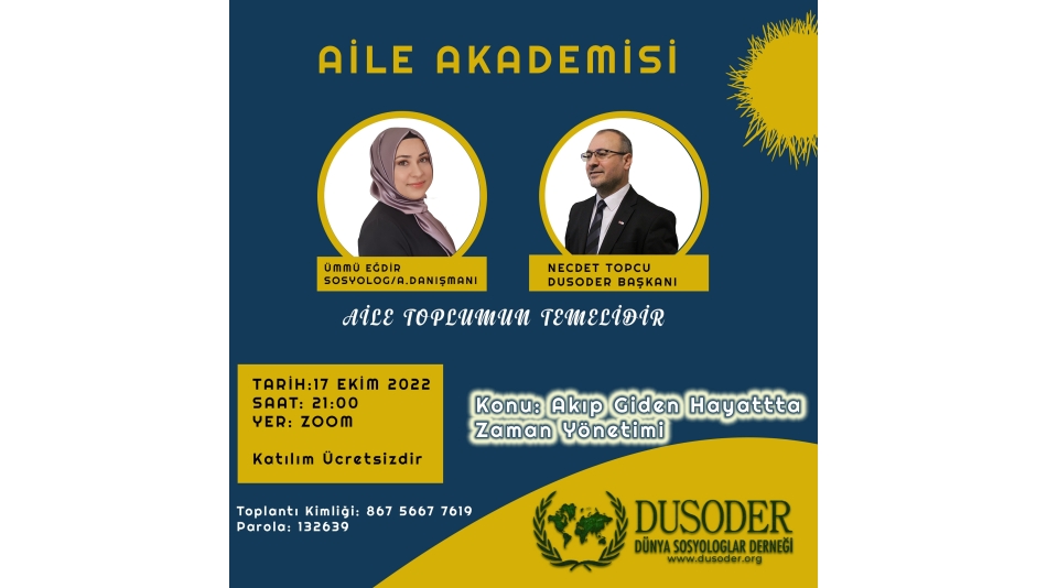 DUSODER AİLE AKADEMİSİ BAŞLADI